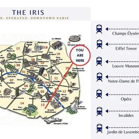 The Iris - Cosy Spacious House & Terrace 巴黎